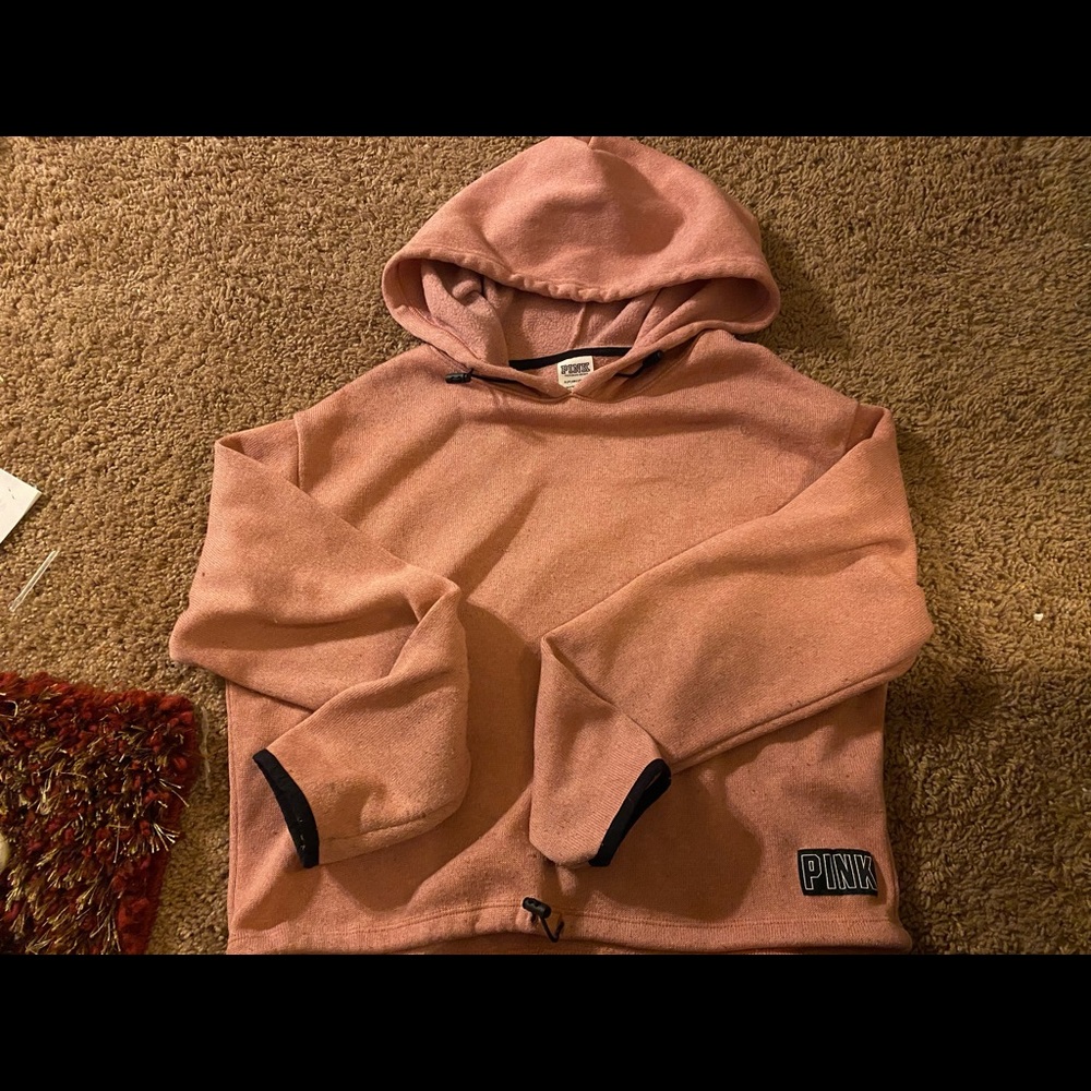 PINK cropped hoodie